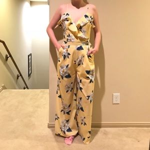 Yellow Floral Jumpsuit🌟